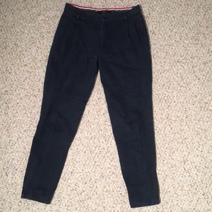 Cotton navy blue pant